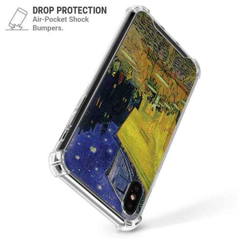Cafe Terrace at Night by Van Gogh iPhone X/XS Clear Case