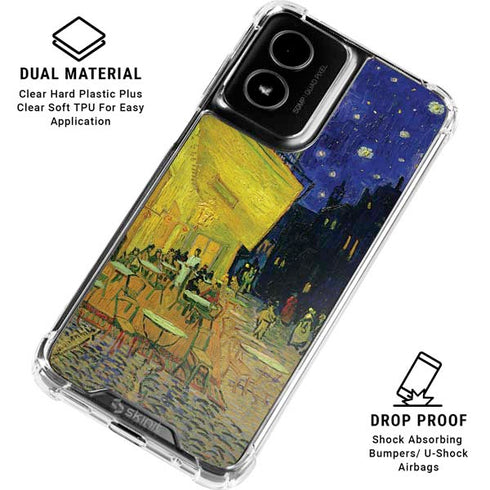 Cafe Terrace at Night by Van Gogh Moto G Power 5G (2024) Clear Case