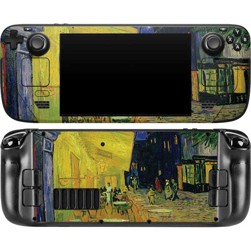 Cafe Terrace at Night by Van Gogh Steam Deck Handheld Gaming Computer OLED Skin
