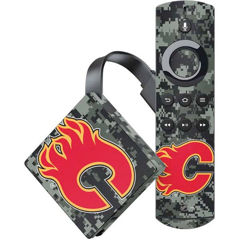 NHL Calgary Flames Camo Amazon Fire TV Skin