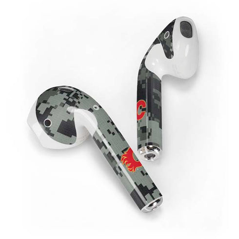 NHL Calgary Flames Camo Apple AirPods Skin