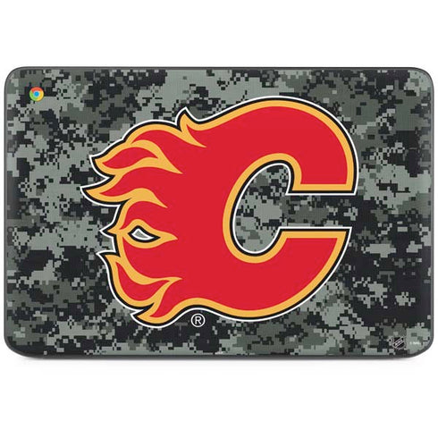 NHL Calgary Flames Camo HP Chromebook Skin