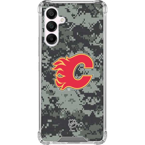 NHL Calgary Flames Camo Galaxy A16 5G Clear Case