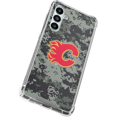 NHL Calgary Flames Camo Galaxy A16 5G Clear Case