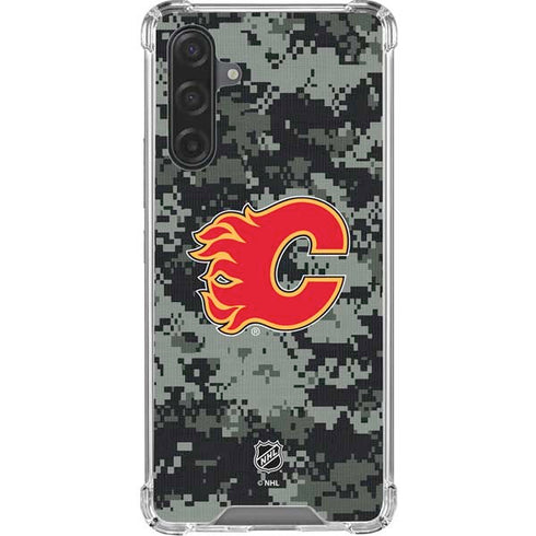 NHL Calgary Flames Camo Galaxy A17 Clear Case
