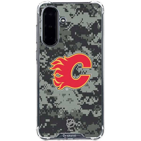 NHL Calgary Flames Camo Galaxy A36 5G Clear Case
