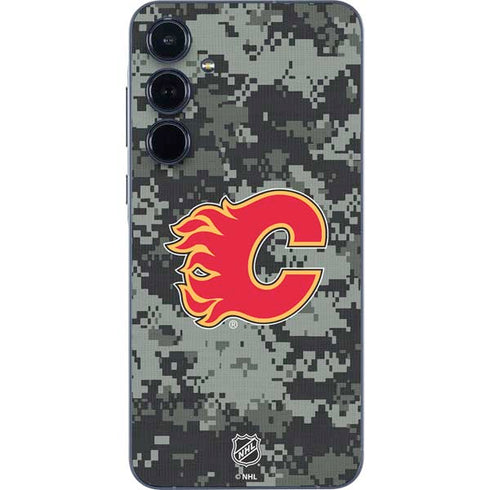 NHL Calgary Flames Camo Galaxy A55 5G Skin