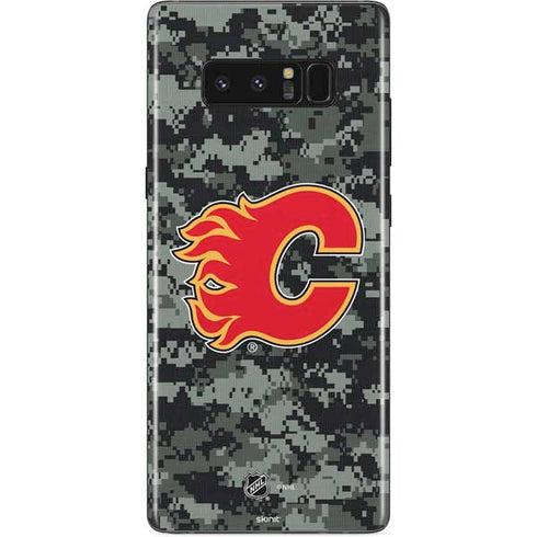 NHL Calgary Flames Camo Galaxy Note 8 Skin