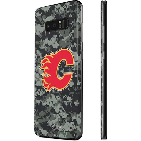 NHL Calgary Flames Camo Galaxy Note 8 Skin