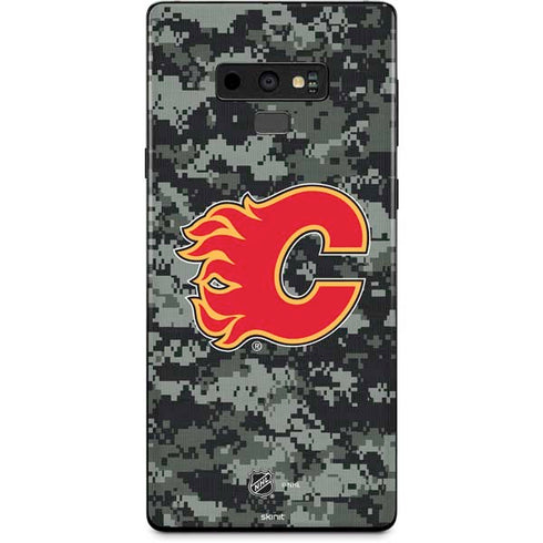 NHL Calgary Flames Camo Galaxy Note 9 Skin