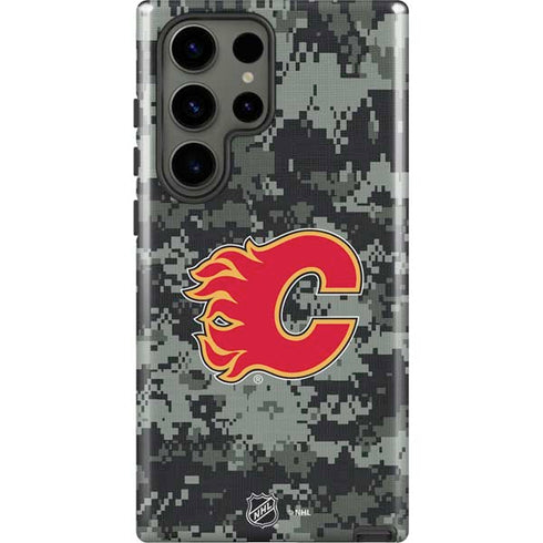 NHL Calgary Flames Camo Galaxy S23 Ultra Pro Case