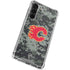 NHL Calgary Flames Camo Galaxy S24 FE Clear Case