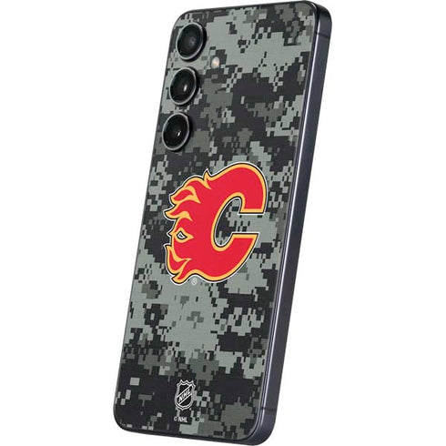 NHL Calgary Flames Camo Galaxy S25 Plus Skin