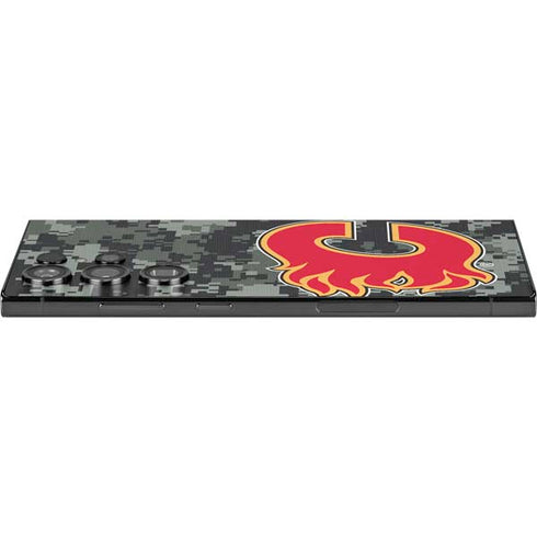 NHL Calgary Flames Camo Galaxy S25 Ultra Skin