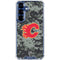 NHL Calgary Flames Camo Galaxy S25 Clear Case