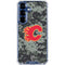 NHL Calgary Flames Camo Galaxy S25 Plus Clear Case