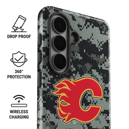 NHL Calgary Flames Camo Galaxy S26 Plus Impact Case