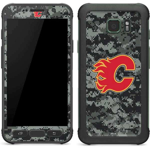 NHL Calgary Flames Camo Galaxy S7 Active Skin