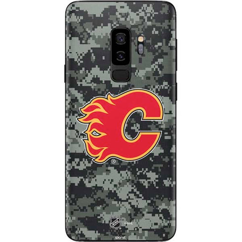 NHL Calgary Flames Camo Galaxy S9 Plus Skin
