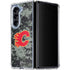 NHL Calgary Flames Camo Galaxy Z Fold5 5G Clear Case