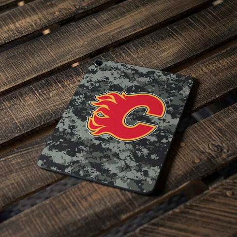 NHL Calgary Flames Camo Apple iPad Pro Skin