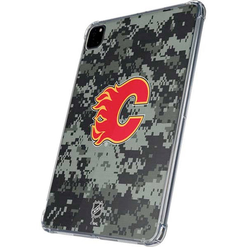 NHL Calgary Flames Camo iPad Pro 11in (2024) Clear Case