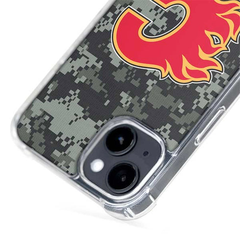 NHL Calgary Flames Camo iPhone 14 MagSafe Case