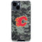 NHL Calgary Flames Camo iPhone 15 Clear Case