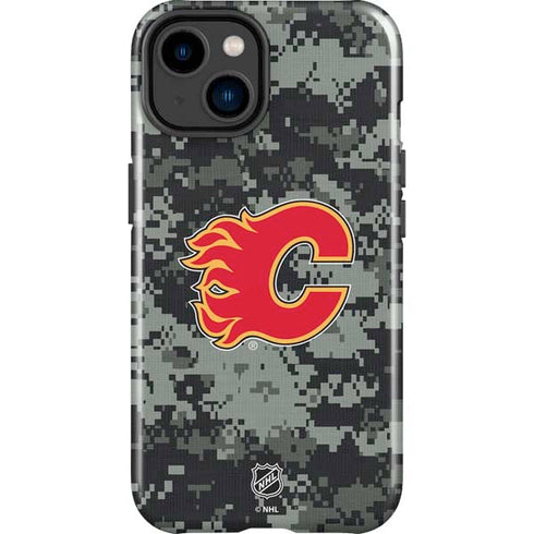 NHL Calgary Flames Camo iPhone 15 Impact Case