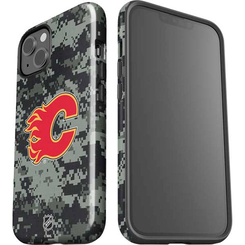 NHL Calgary Flames Camo iPhone 15 Impact Case