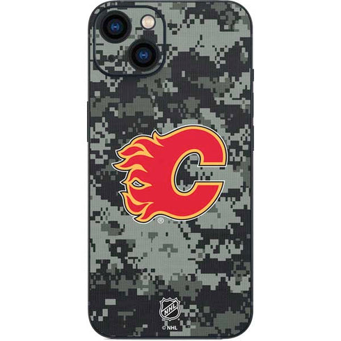 NHL Calgary Flames Camo iPhone 15 Skin