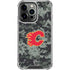 NHL Calgary Flames Camo iPhone 16 Pro Clear Case