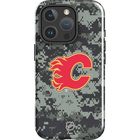 NHL Calgary Flames Camo iPhone 16 Pro Impact Case