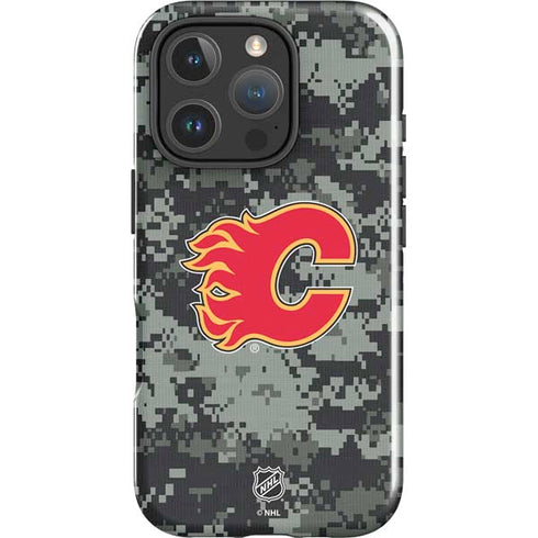 NHL Calgary Flames Camo iPhone 16 Pro Max Impact Case