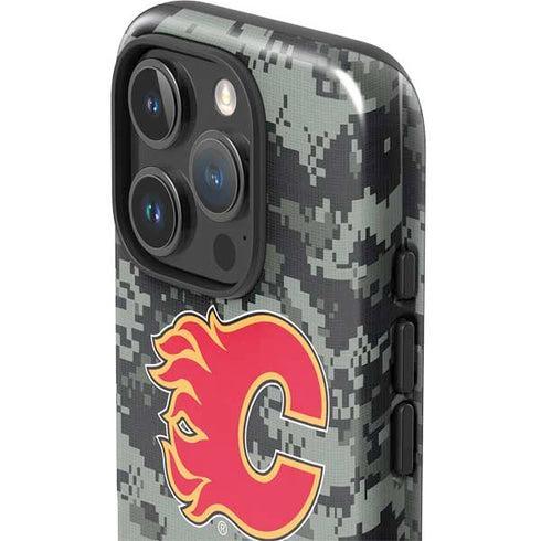 NHL Calgary Flames Camo iPhone 16 Pro Max Impact Case
