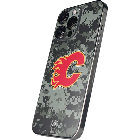 NHL Calgary Flames Camo iPhone 16 Pro Max Skin