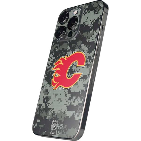 NHL Calgary Flames Camo iPhone 16 Pro Skin