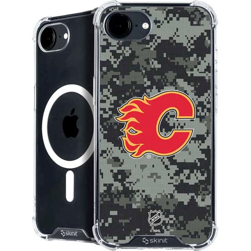 NHL Calgary Flames Camo iPhone 16e MagSafe Case