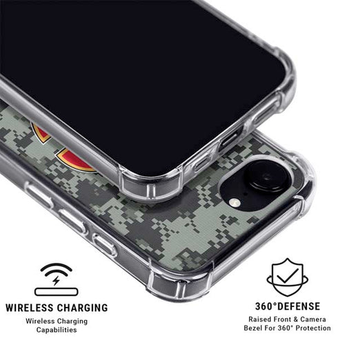 NHL Calgary Flames Camo iPhone 16e MagSafe Case