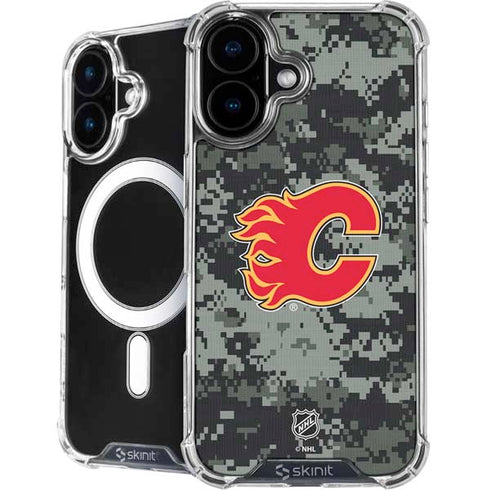 NHL Calgary Flames Camo iPhone 17 MagSafe Case