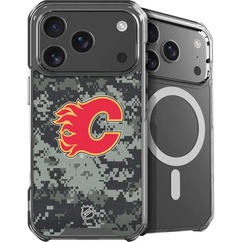 NHL Calgary Flames Camo iPhone 18 Pro MagSafe Case