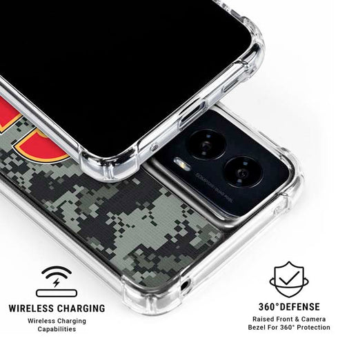 NHL Calgary Flames Camo Moto G Power 5G (2024) Clear Case
