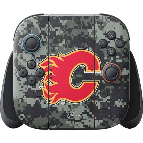 NHL Calgary Flames Camo Nintendo Switch 2 (2025) Joy-Con Controller Skin