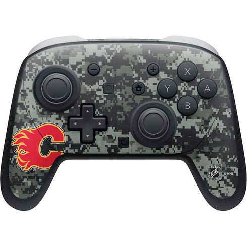 NHL Calgary Flames Camo Nintendo Skins