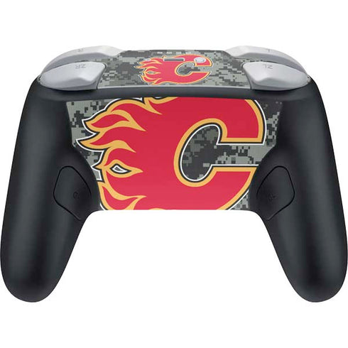 NHL Calgary Flames Camo Nintendo Switch 2 (2025) Pro Controller Skin
