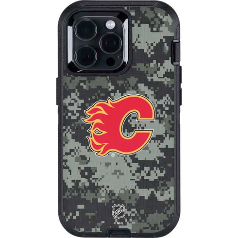 NHL Calgary Flames Camo Otterbox Defender iPhone Skin