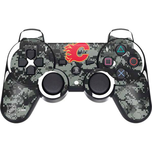 NHL Calgary Flames Camo PS3 Dual Shock wireless controller Skin