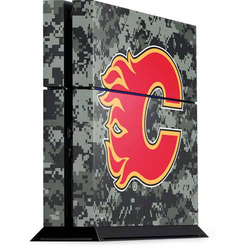 NHL Calgary Flames Camo PS4 Console Skin
