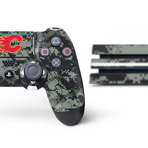 NHL Calgary Flames Camo PS4 Pro Bundle Skin