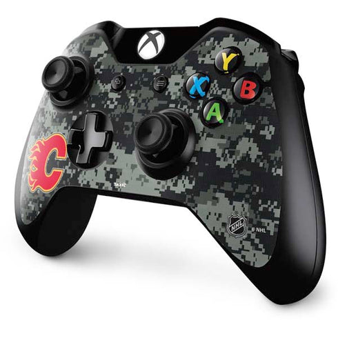 NHL Calgary Flames Camo Xbox One Controller Skin